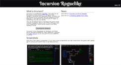 Desktop Screenshot of incursion-roguelike.net